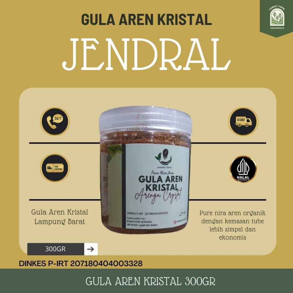 

Gula Aren kristal Jenderal 300gr