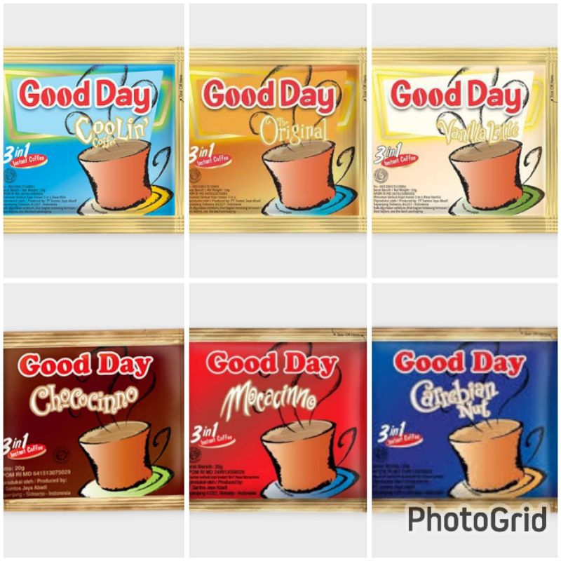 

GOOD DAY / Kopi Good Day / Good Day Sachet / Good Day Ecer