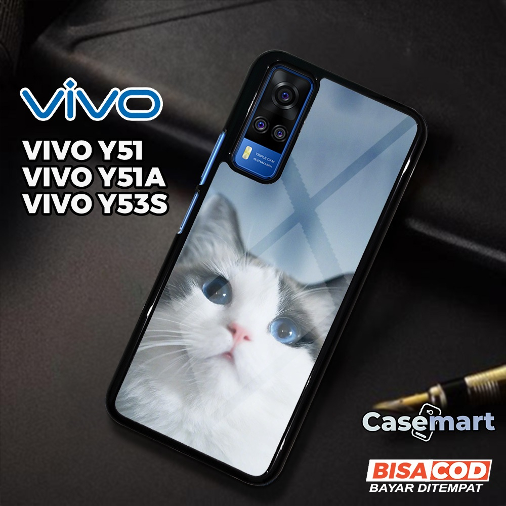Case VIVO Y51 Y51A Y53S Casing VIVO Y51 Y51A Y53S [MEOW] Case Glossy Case Aesthetic Custom Case Anim