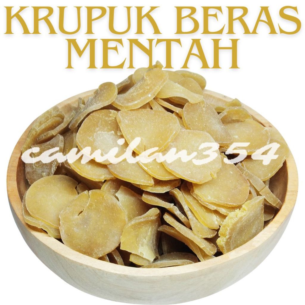 

[TERLARIS] Kerupuk Beras Mentah - 1kg / Krupuk Beras Pipih Kiloan