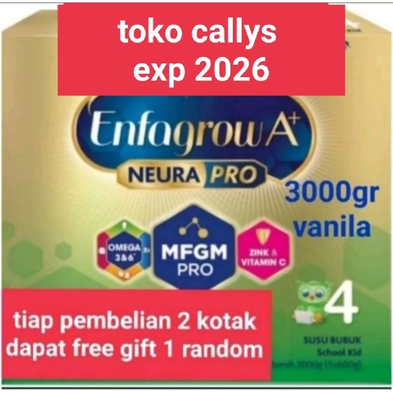 

enfagrow 4 3000gr kemasan terbaru