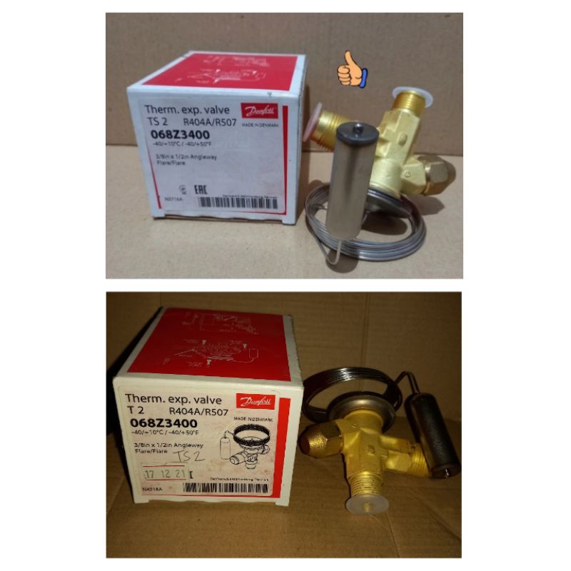 DANFOSS EXPANSION VALVE R-404a/507 TS-2/T-2 (068Z3400)