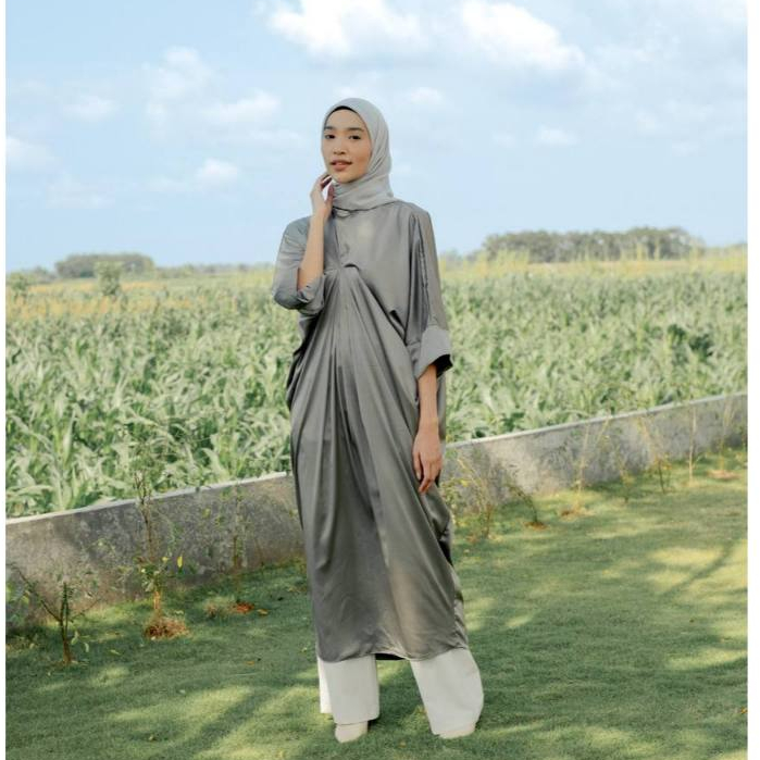 RATUCOLLECTION - Kaftan Silk | Kaftan Dress Lebaran Bahan Armani Silk