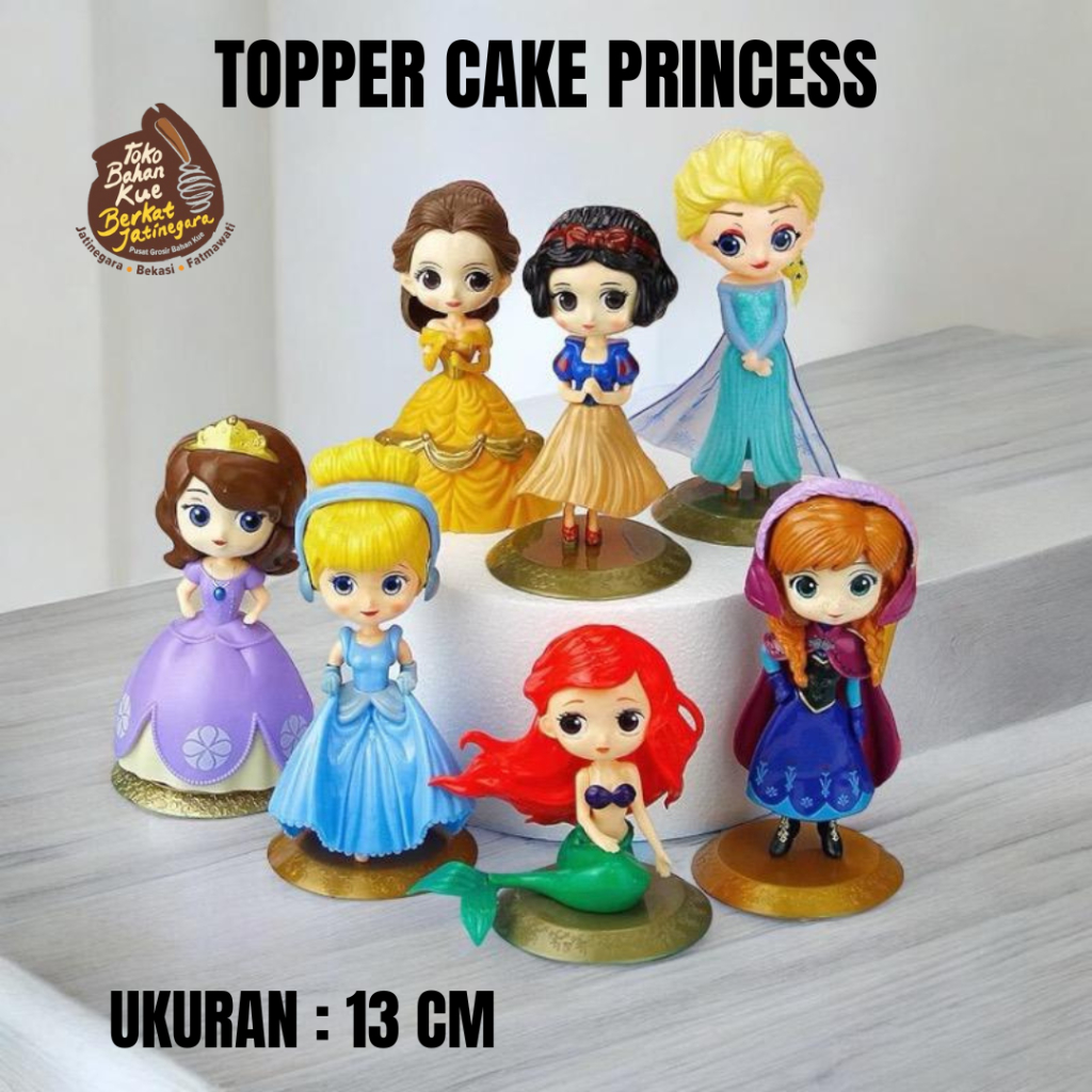 CAKE TOPPER PRINCESS / TOPPER HIASAN KUE PRINCESS / HIASAN KUE / MAINAN