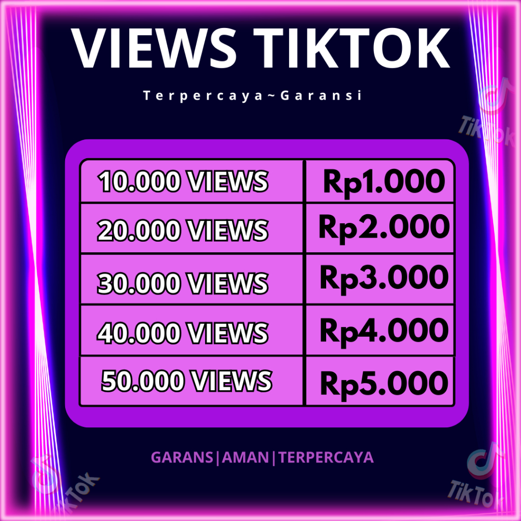 Views Tiktok fyp Permanent Views - Cashfer