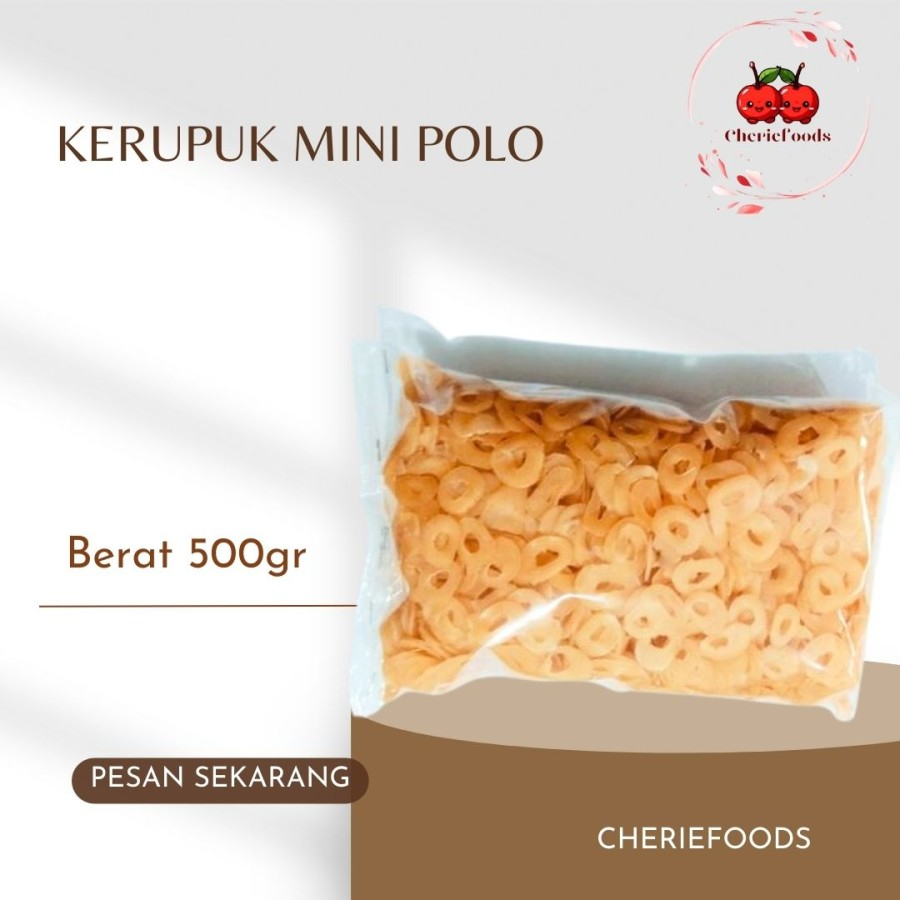 

Kerupuk Udang Mini Polo 500gram Halal