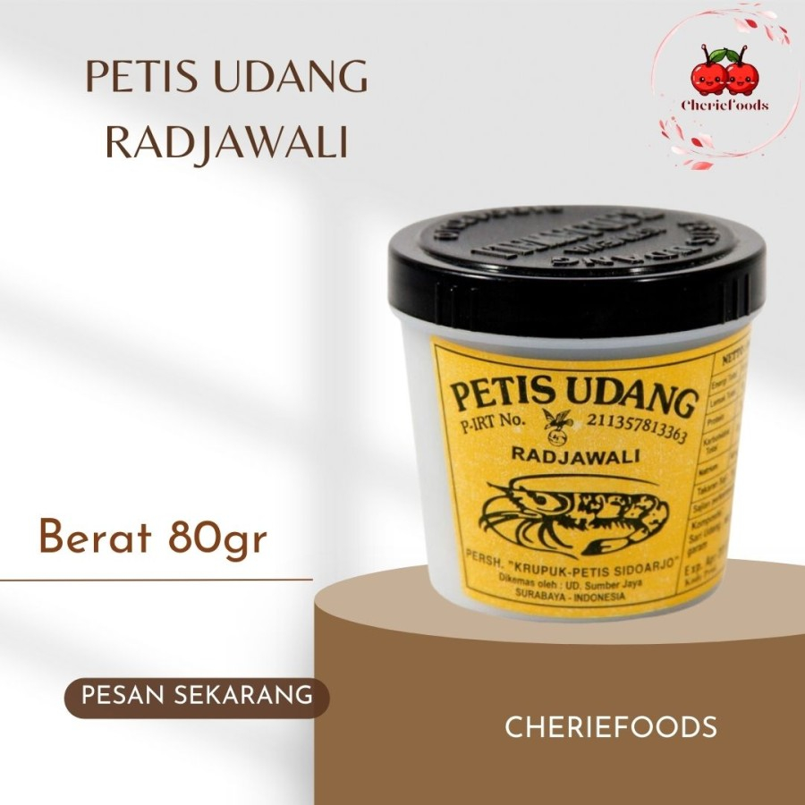 

Petis Udang Radjawali / Petis Udang Asli 80gr / Sambal Petis Tahu