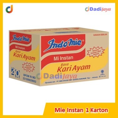 

Indomie Kari Ayam 1 Dus Isi 40 pcs 40 Bungkus | Mi Instan Kuah Kari Ayam 1 Karton