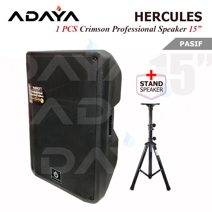 PASIF SPEAKER 15 Inch SUPER BASS OUTDOOR CRIMSON HERCULES