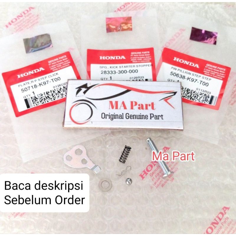 PLATE PIN BAUT STEP PLAT FOOSTEP FOOTSTEP PCX 150 PCX150 ORIGINAL