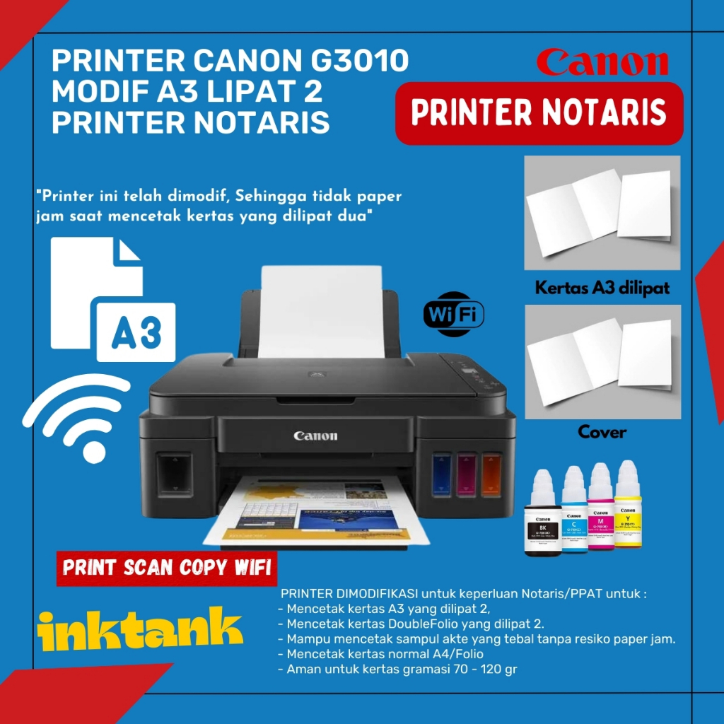 Printer Notaris Canon Untuk / PPAT (A3 LIPAT) ORIGINAL