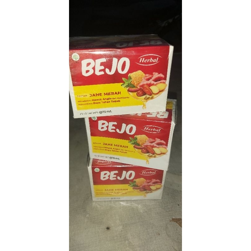 

Bejo jahe merah herbal1box isi 6 dan12sachet
