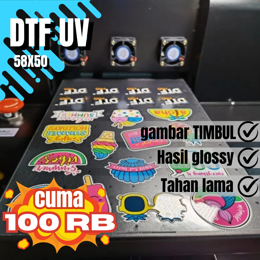 

STICKER HAMPERS / STICKER UV / STICKER DTF UV / STICKER TAHAN LAMA / CUSTOM STICKER / CETAK DTF UV UKURAN A3 PER LEMBAR/ CETAK STICKER TUMBLER / CETAK STICKER TIMBUL