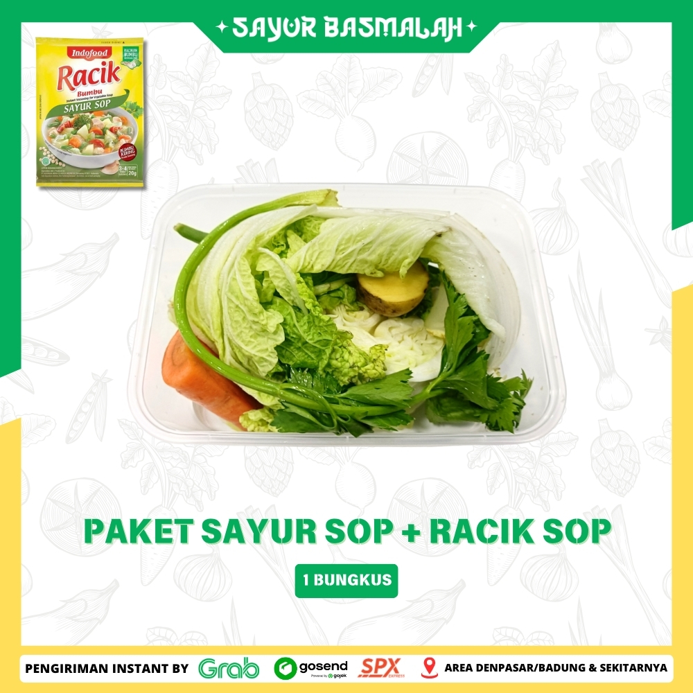 

Paket Sayur Sop + Racik Sop 1 Bungkus - Sayur Basmalah