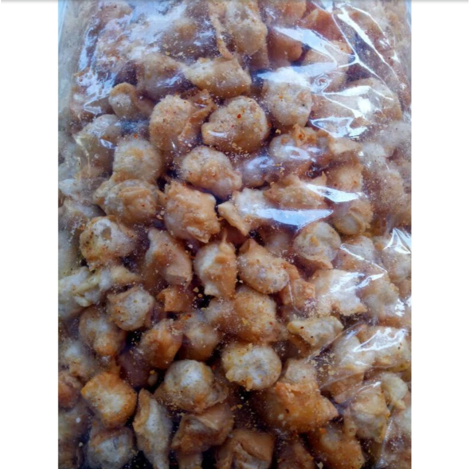 

Siomay mini kering 1 kg, rasa gurih original & pedas daun jeruk, renyah cocok buat cemilan, baso aci,seblak,mie ayam dll