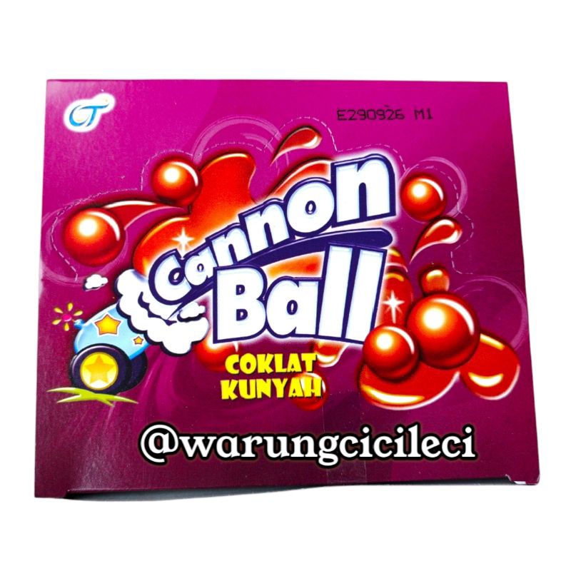 

CANNON BALL COKELAT KUNYAH 5,4g x 24pcs ( 1 BOX )