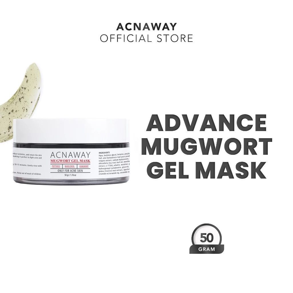 ACNAWAY Mugwort Gel Mask Anti Pores Masker Gel Masker Mugwort Wash off mask [BPOM] ACNAWAY Mugwort