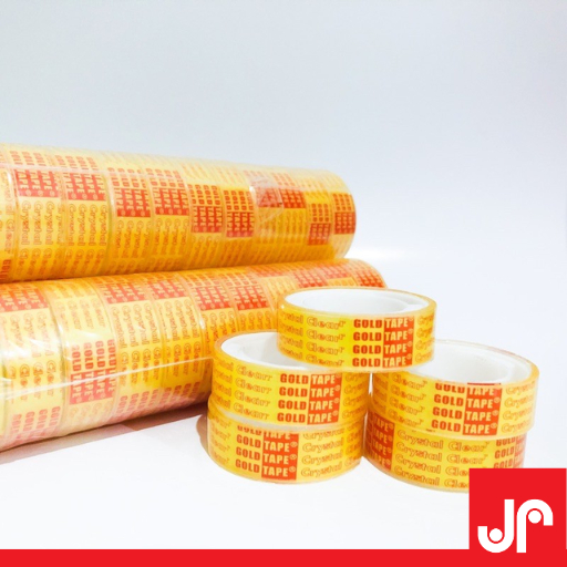 

ISOLATIF GOLD TAPE KECIL BENING 1/2 INCH / SOLATIF KADO BENING SELLOTAPE