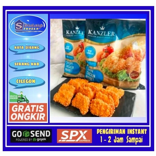 

Nugget Crispy Kanzler 450g, Nugget,Naget krispi, Serang Frozen