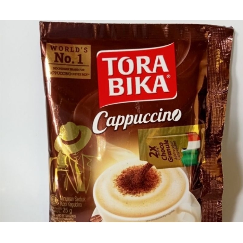 

kopi tora bika capucino 1 renceng isi 10