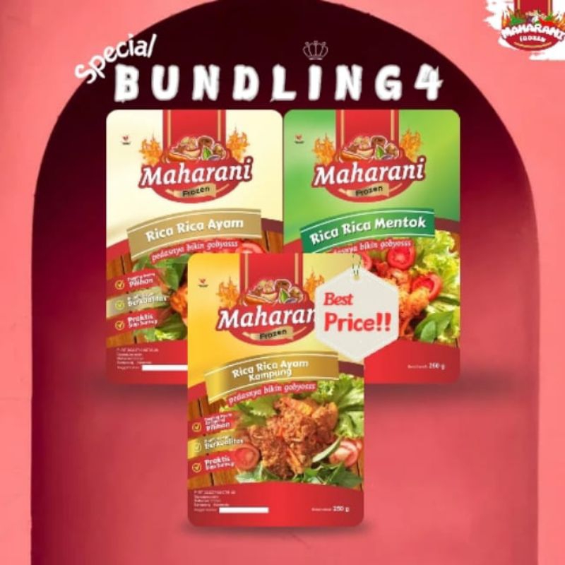 

Paket Spesial Bundling 4 : Rica-rica Ayam, Rica-rica Mentok dan Rica-rica Ayam Kampung