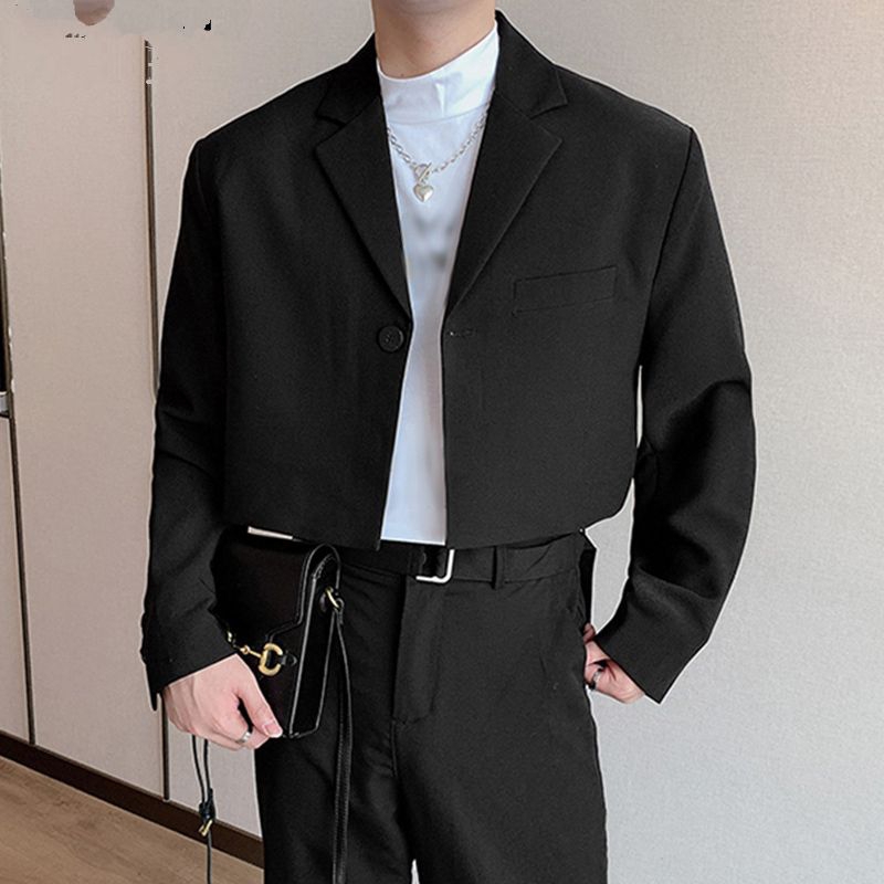 jas crop pria premium - blazer croped pria - jas cro top pria - blazer pria  korea stayle