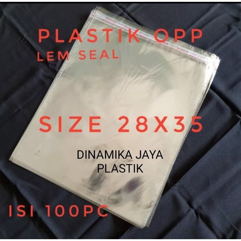

Opp/plastik bening lem 28x35 isi 100