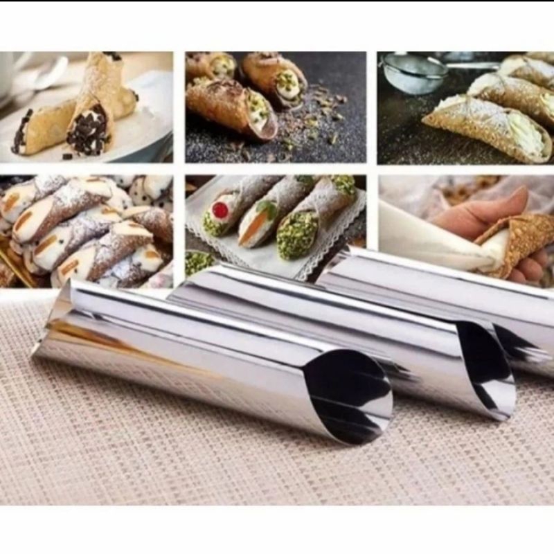 Cetakan Cannoli Horn Kue Horn Cetakan puff pastry