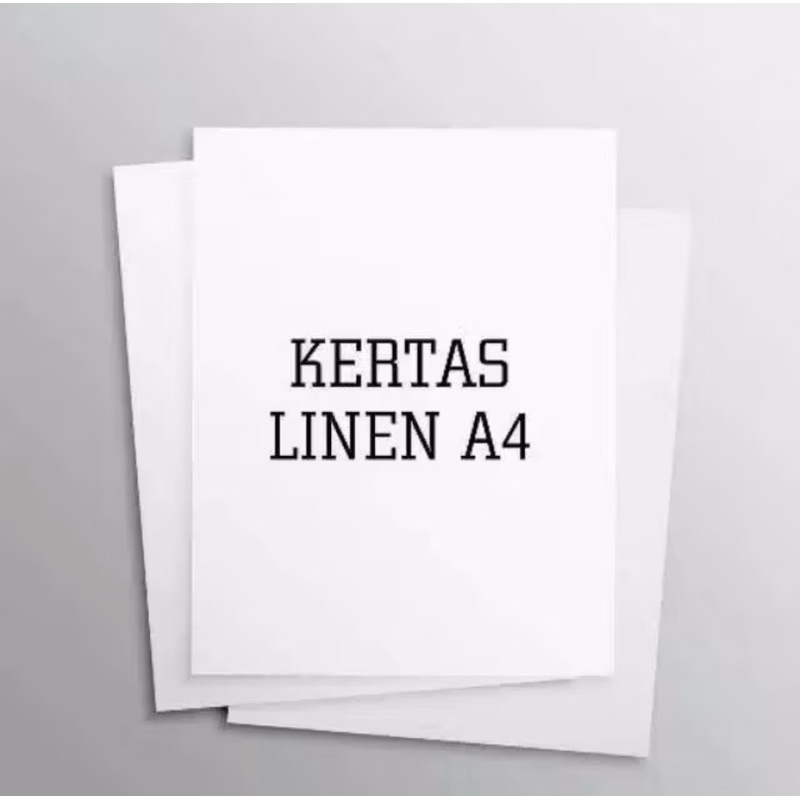 

Kertas Linen A4 F4 (Min. Order 10)