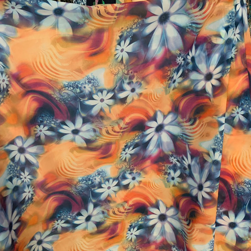 kain sifon motif - kain sifon motif bunga - kain sifon premium