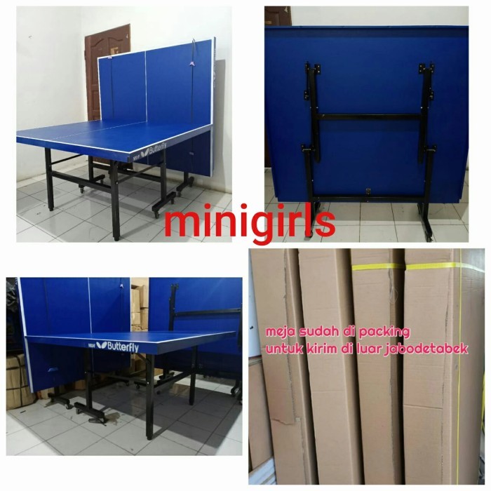 MEJA PINGPONG MDF 18MM PACKING B*TTERFLY POWERSTAR MDF 18mm  PENGIRIMAN LUAR JABODETABEK