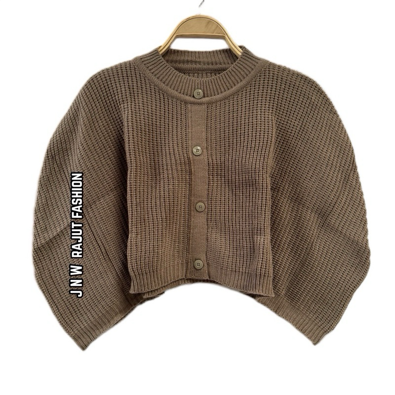 PONCO NADINE CROP TOP BAJU RAJUT WANITA VARIASI KANCING