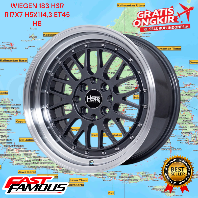 velg celong hsr lemes r16 baut 4 mobil vios city brio yaris mobilio calya dll velg hsr r16