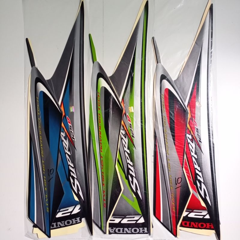 Stiker Striping Sticker Motor Honda Supra x 125 D 2010 List Les Body Motor Honda Supra X 125 D 2010