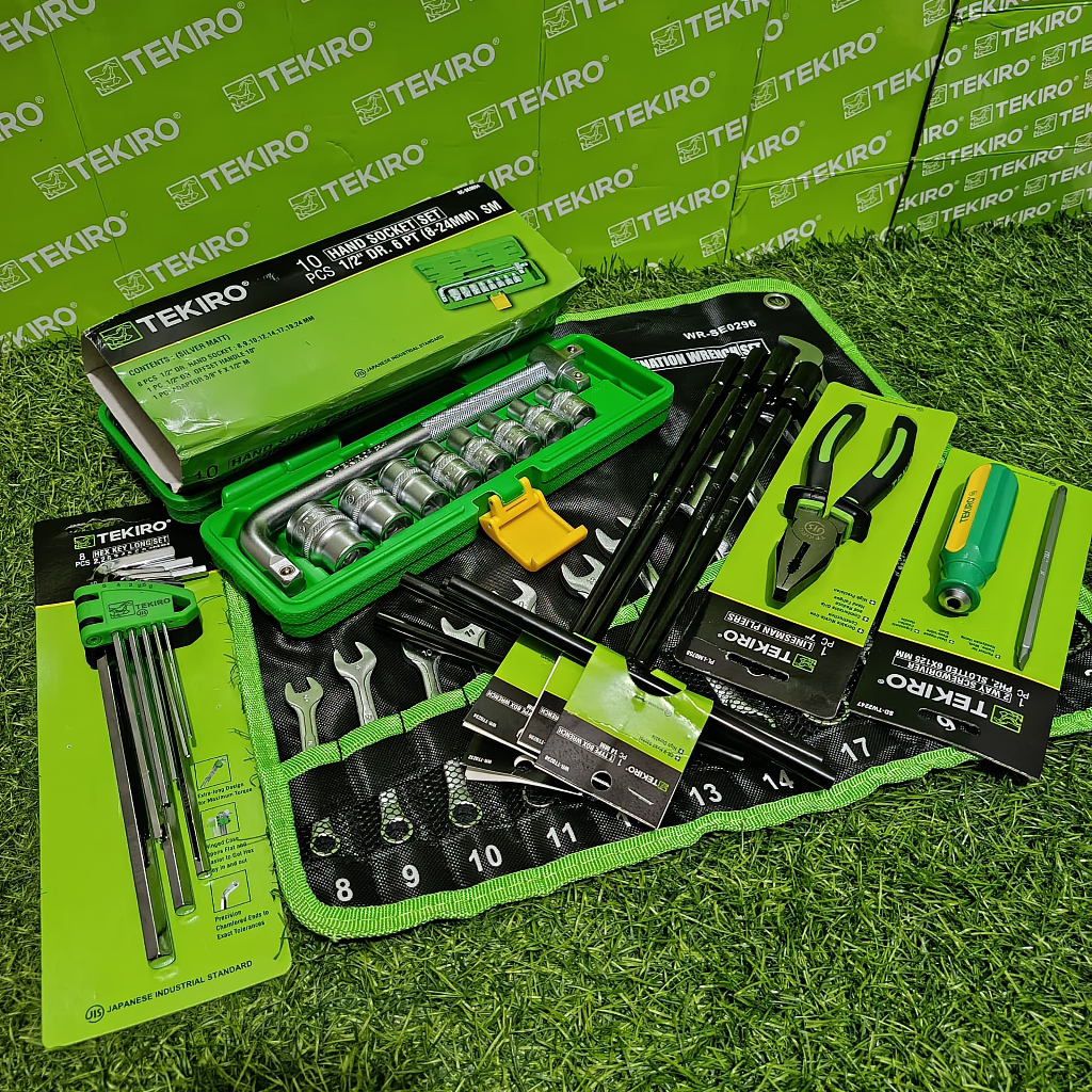 TEKIRO Paket Fullset Bengkel / Alat Bengkel Motor Lengkap Fullset / Toolkit Set Tekiro / Toolkit