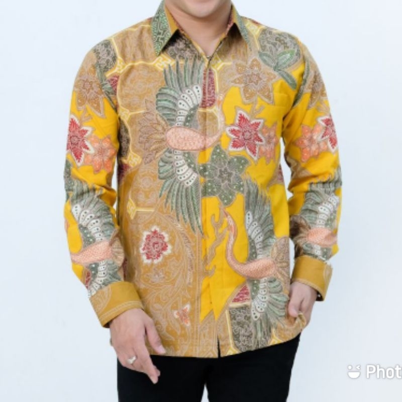 Kemeja Batik Pria Batik Tulis Lengan Panjang Berlapis Furing Dalam Batik Pria Dewasa Batik Tulis mot