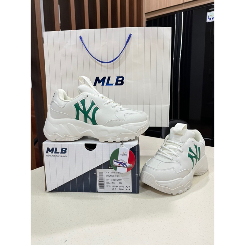 Sepatu MLB Bigball Chunky Window New York Yankees Green