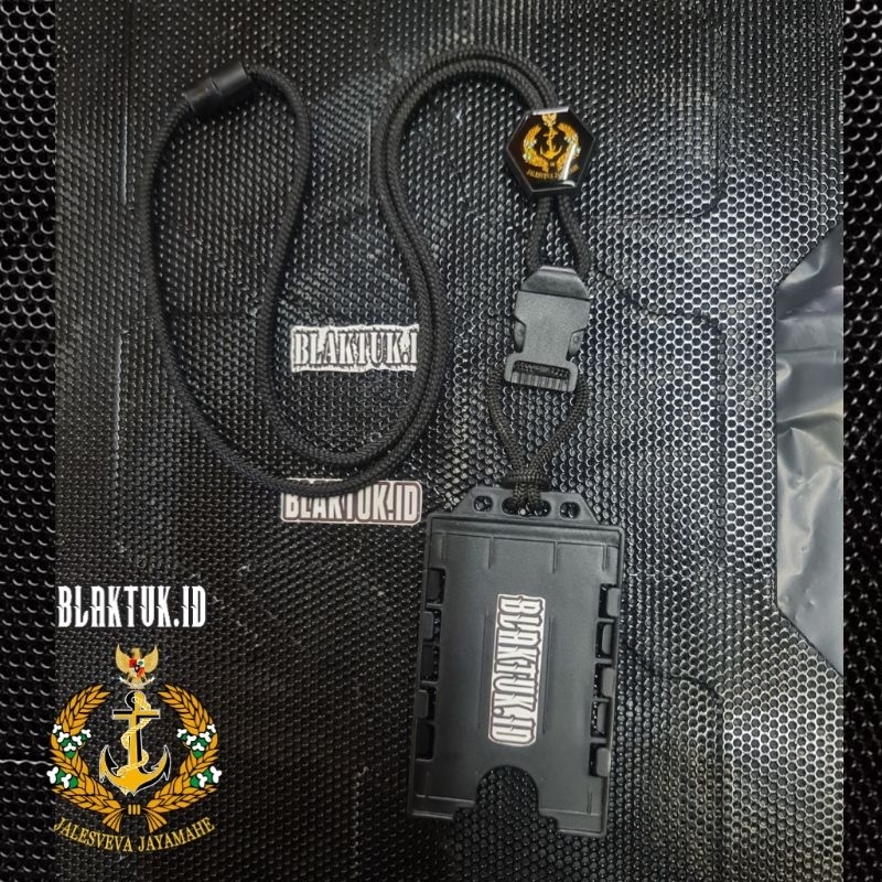 

Lanyard tactical holder id card Slide exagonal logo TNI AL