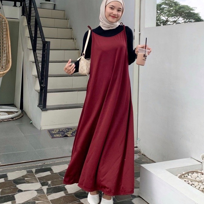 KF7 Long Outer Jumpsuit Korean Baju Panjang Wanita Polos Jumbo XXL Overall