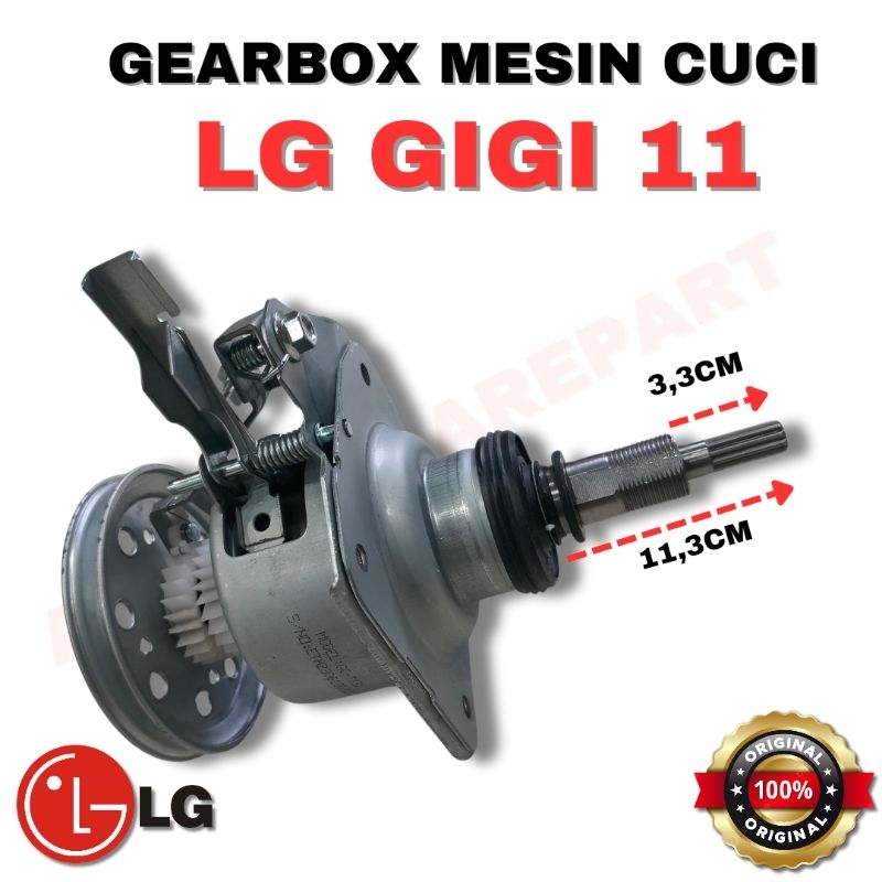 GEARBOX MESIN CUCI LG 1 TABUNG 9-14KG GIGI 11