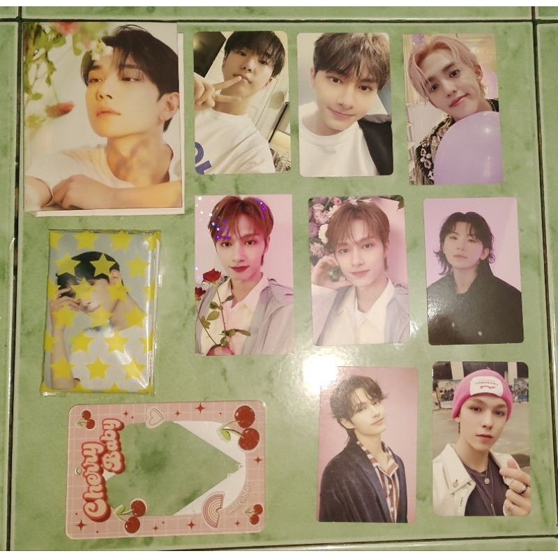 pc photocard binbook dear ver joshua seventeen svt jun, hoshi, scoups, woozi, vernon, cahol 2 side, 