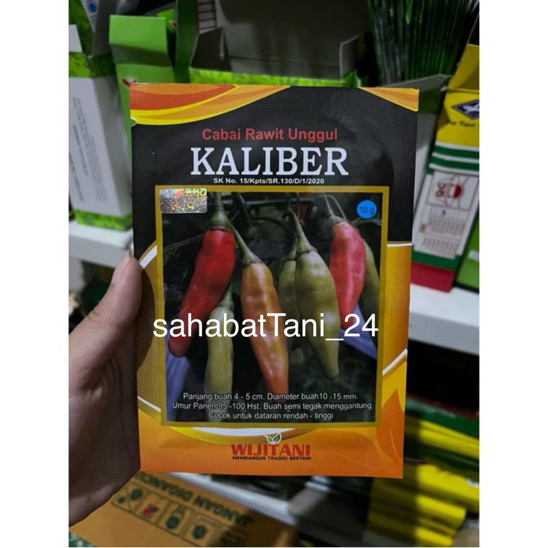 Benih cabe KALIBER 10 gram benih cabai unggul kaliber dari wiji tani