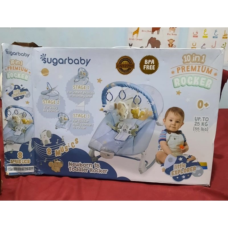 Sugarbaby Bouncer 10in1 premium rocker