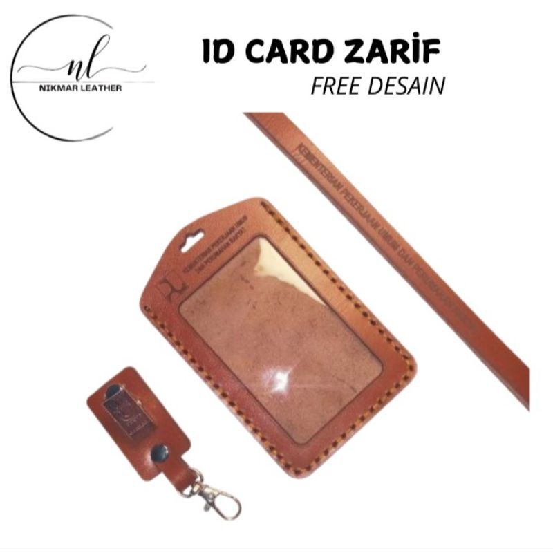 

NIKMAR LEATHER - Id Card Zarif - Gantungan Id card kulit - Id Card Custom - Id Card Holder Kulit