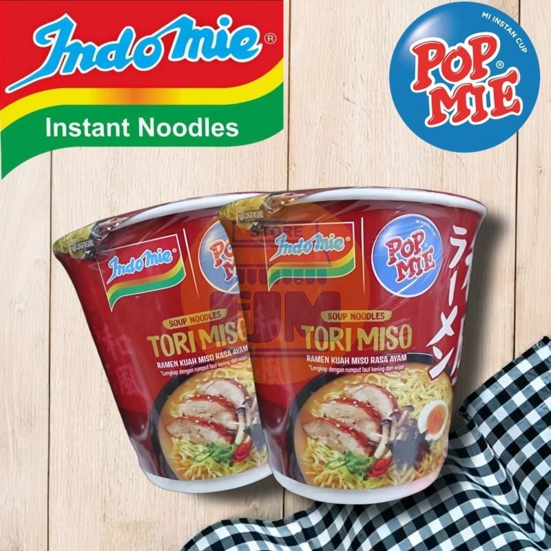

Indomie pop mie ramen tori miso