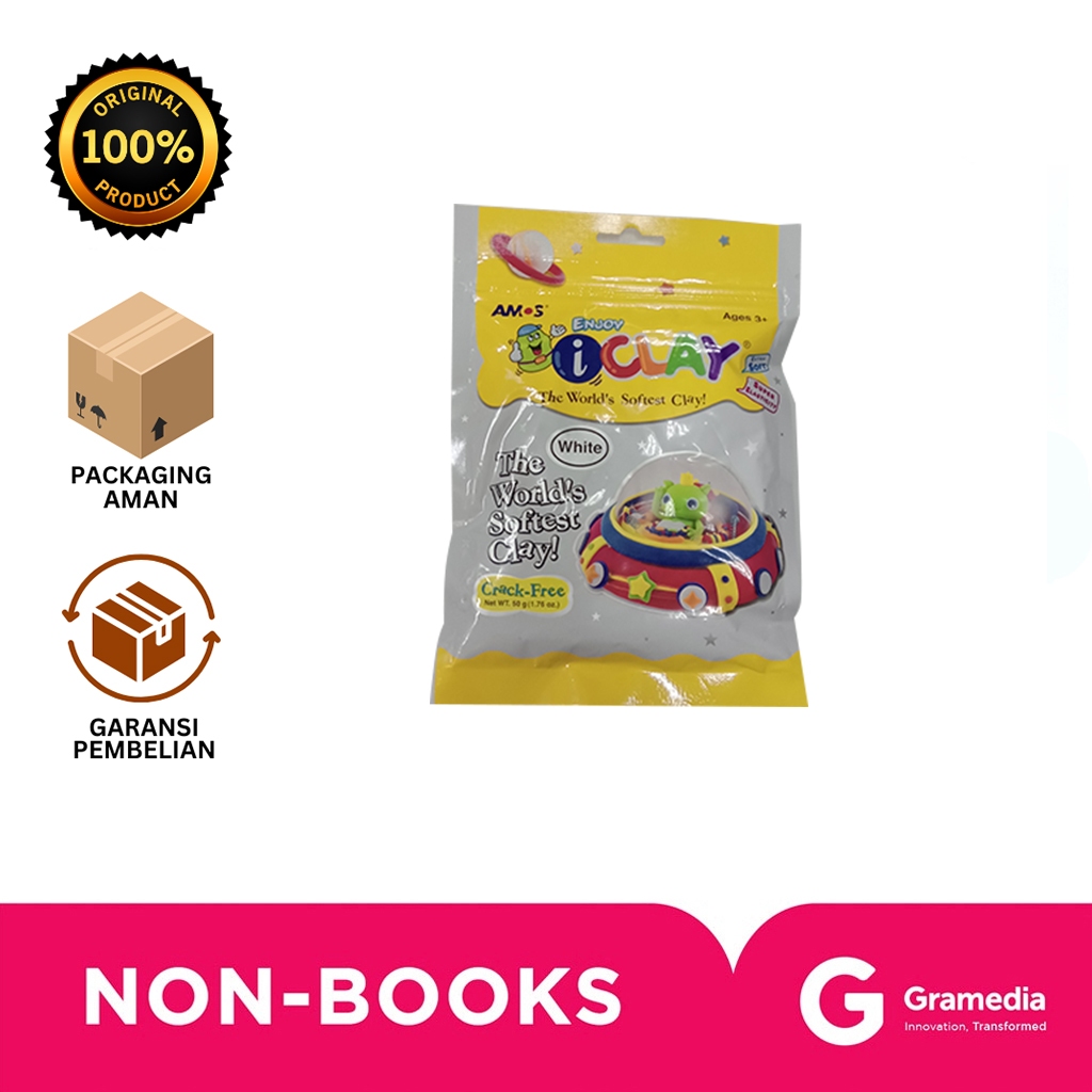 

Gramedia Bali - AMOS I.CLAY 50G WHITE IC50DP12WT