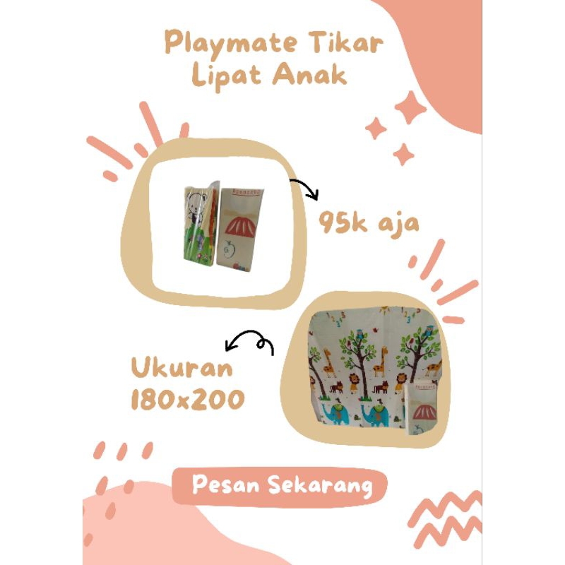 KARPET LIPAT PLAYMATE ANAK AL KASUR BUSA UKURAN 180x200