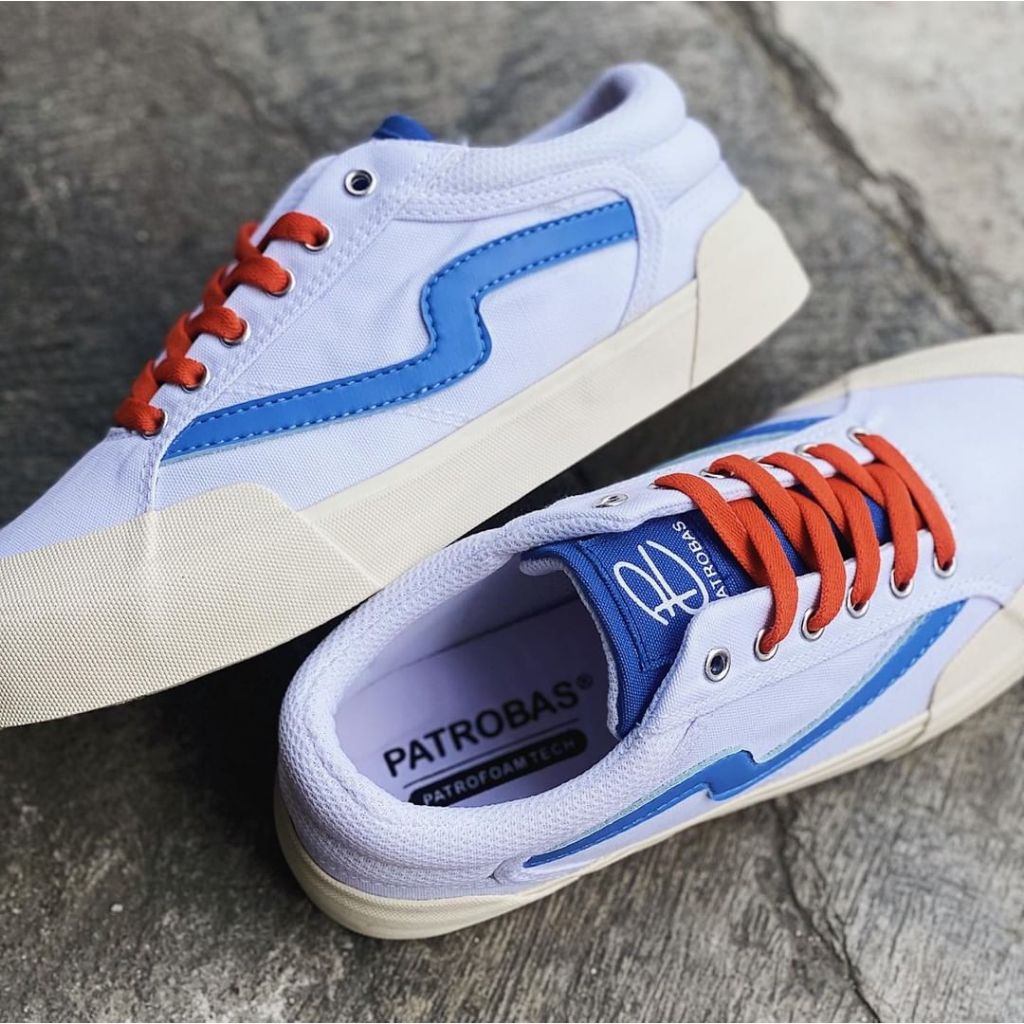 Patrobas Cloud Low White Blue