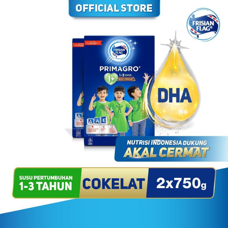 

FRISIAN FLAG PRIMAGRO 1+ COKLAT 750 gr -2 BOX