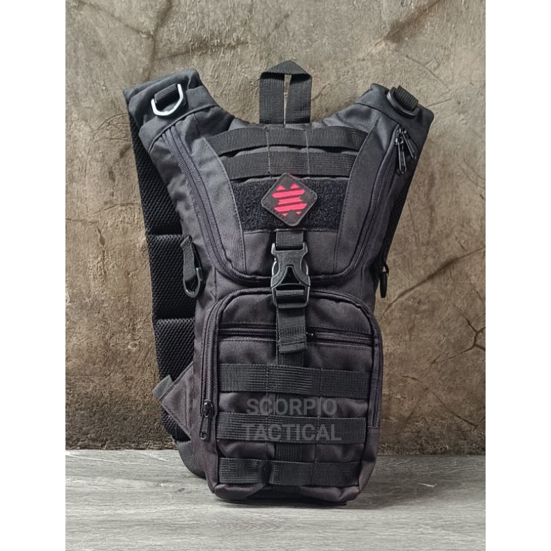 Tas Tactical Sepeda/Ransel Tactical kecil/Tas WATERBAG HITAM/HIJAU